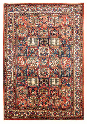 Persisk tæppe - Nomadisk - 300 x 210 cm - mørkeblå