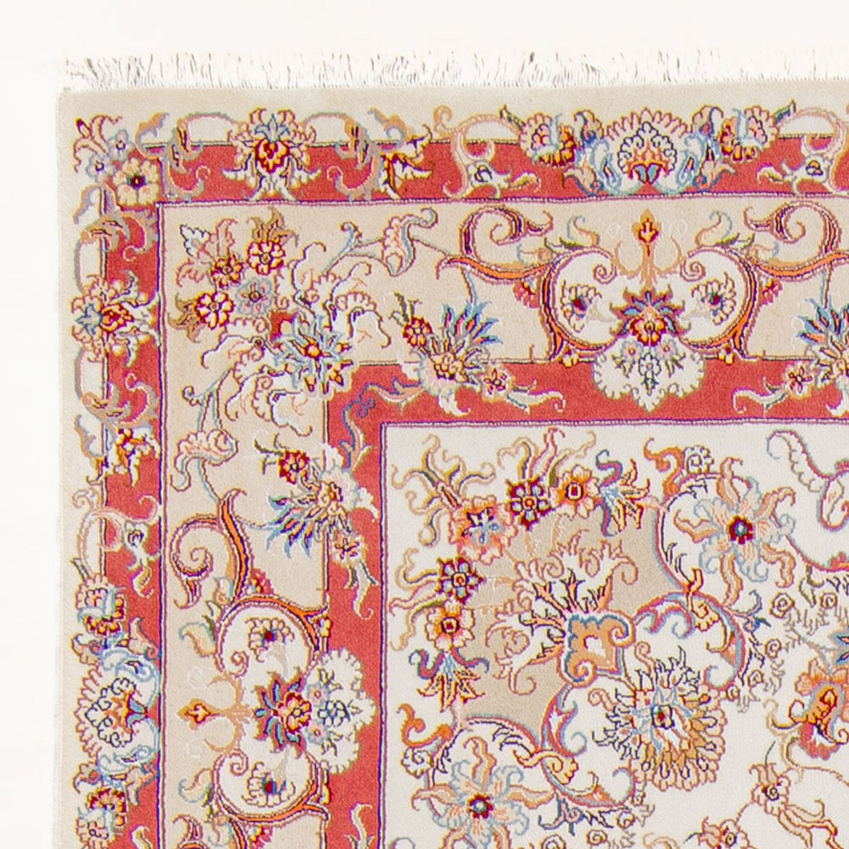 Persisk tæppe - Tabriz - Royal - 238 x 167 cm - creme