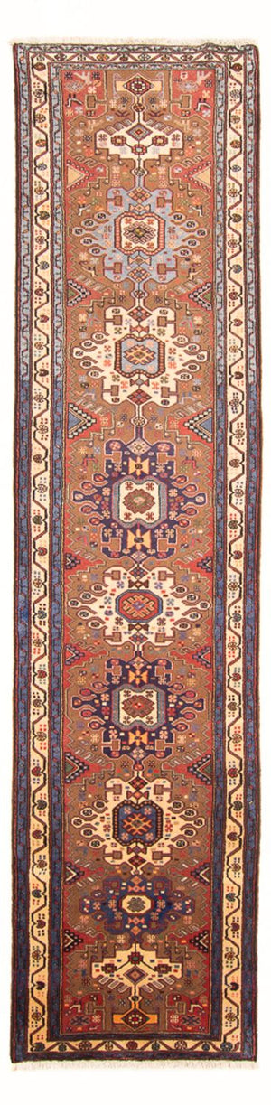 Løber Persisk tæppe - Nomadisk - 373 x 95 cm - rød