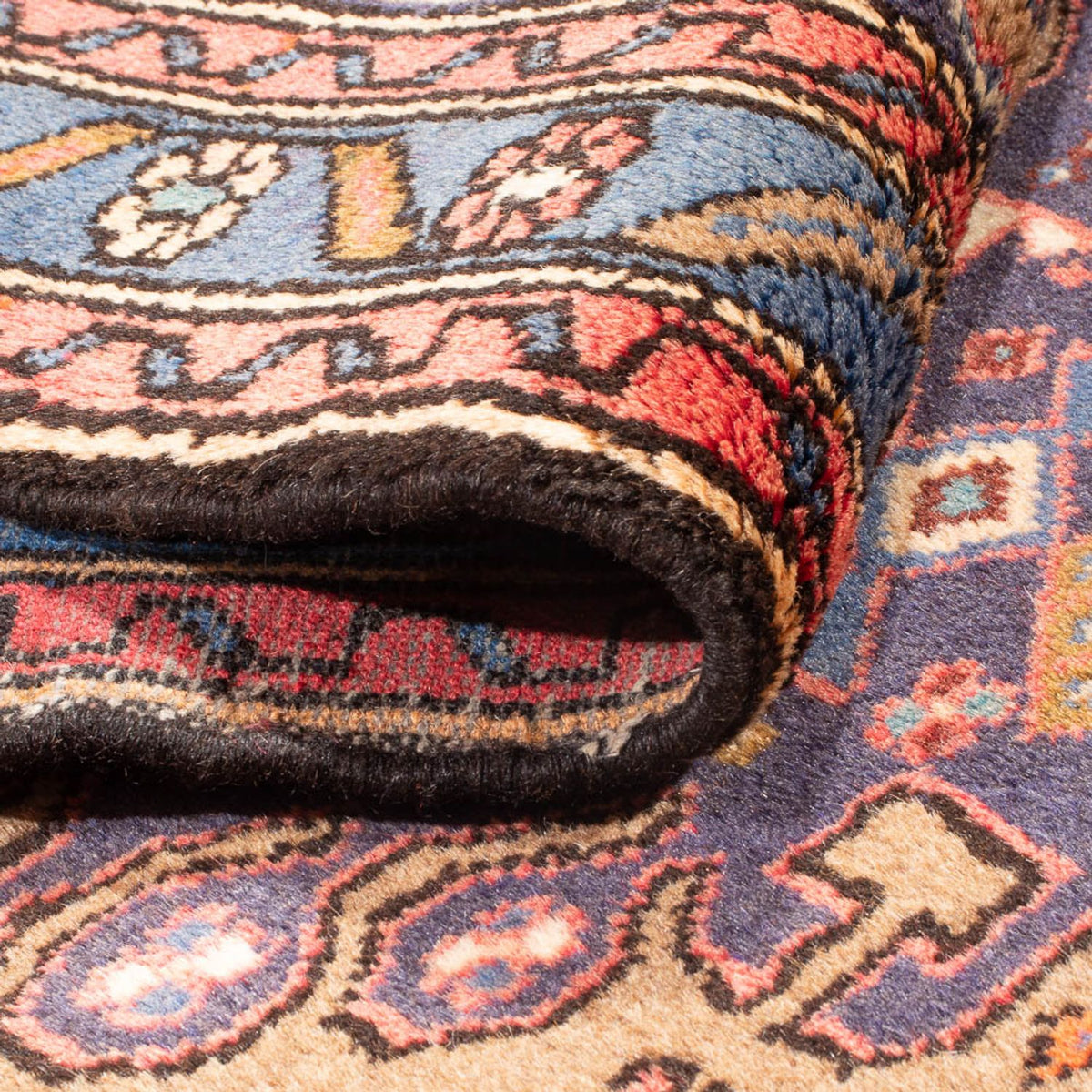 Løber Persisk tæppe - Nomadisk - 368 x 90 cm - flerfarvet