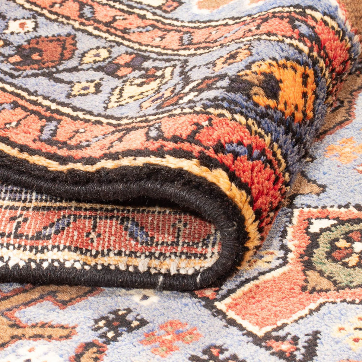 Løber Persisk tæppe - Nomadisk - 390 x 100 cm - flerfarvet