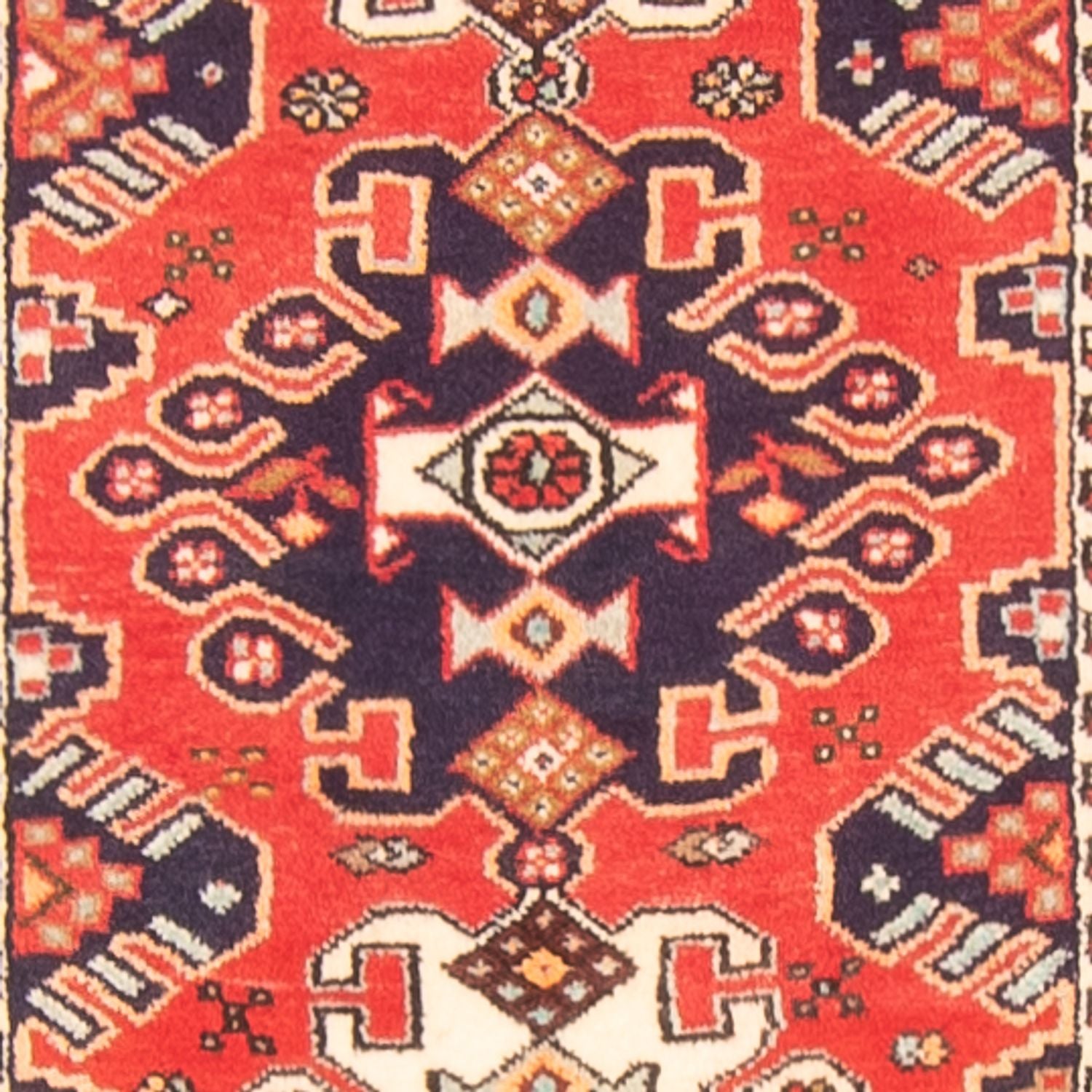 Løber Persisk tæppe - Nomadisk - 395 x 80 cm - rød