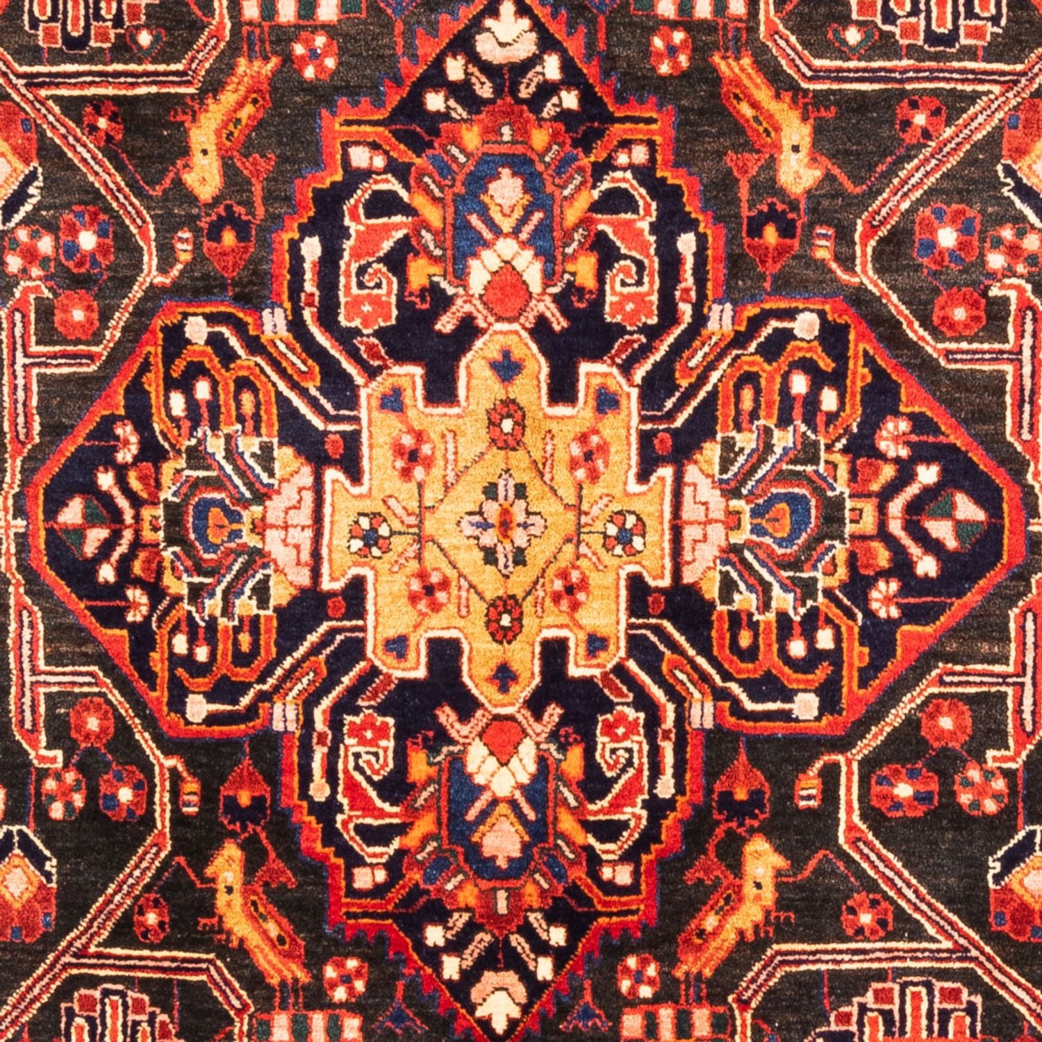 Persisk tæppe - Nomadisk - 295 x 158 cm - mørkeblå