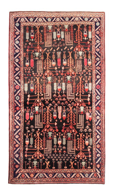 Persisk tæppe - Nomadisk - 270 x 152 cm - mørkeblå