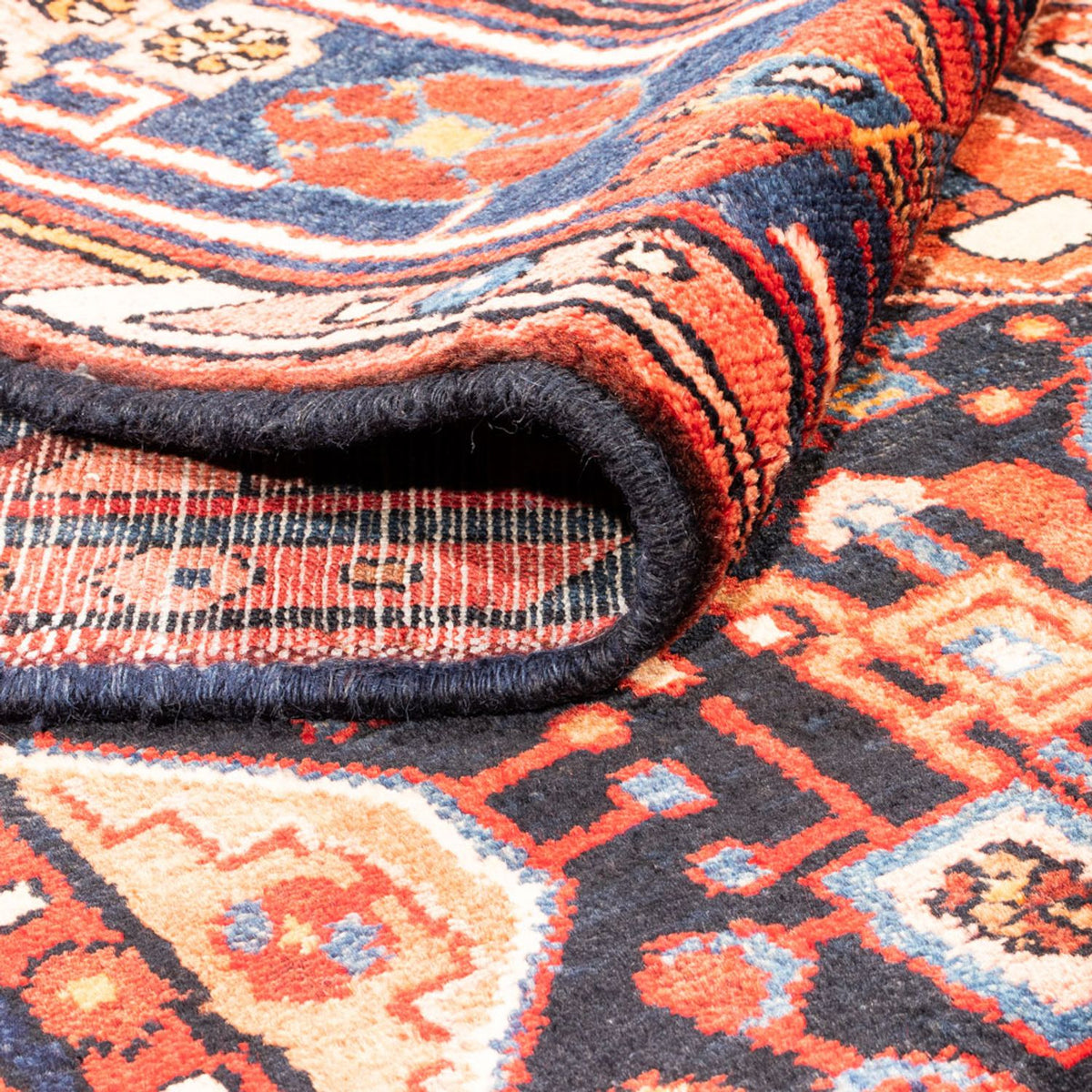 Løber Persisk tæppe - Nomadisk - 295 x 140 cm - mørkeblå