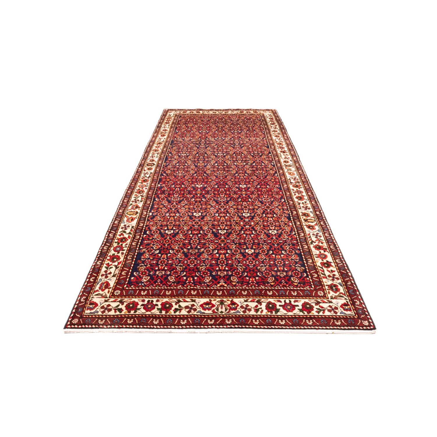 Løber Persisk tæppe - Nomadisk - 375 x 150 cm - rød