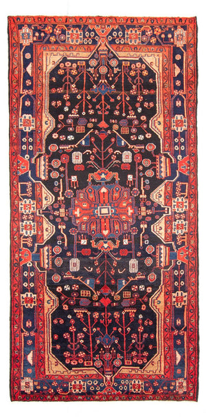 Persisk tæppe - Nomadisk - 295 x 154 cm - mørkeblå