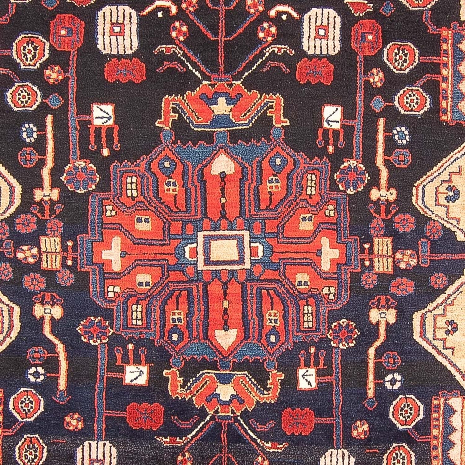 Persisk tæppe - Nomadisk - 295 x 154 cm - mørkeblå