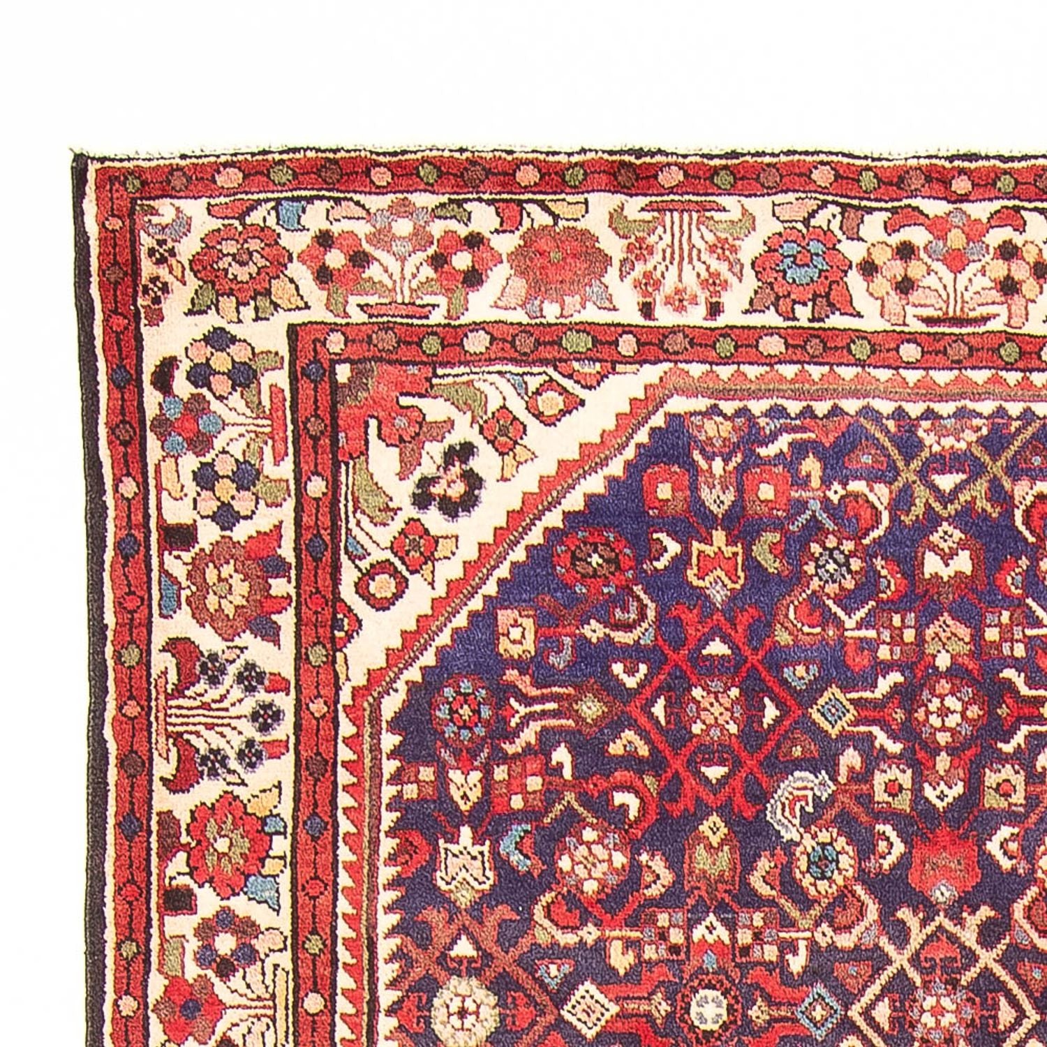 Persisk tæppe - Nomadisk - 330 x 153 cm - mørkeblå