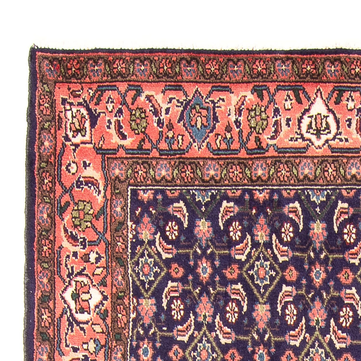 Løber Persisk tæppe - Nomadisk - 300 x 140 cm - mørkeblå