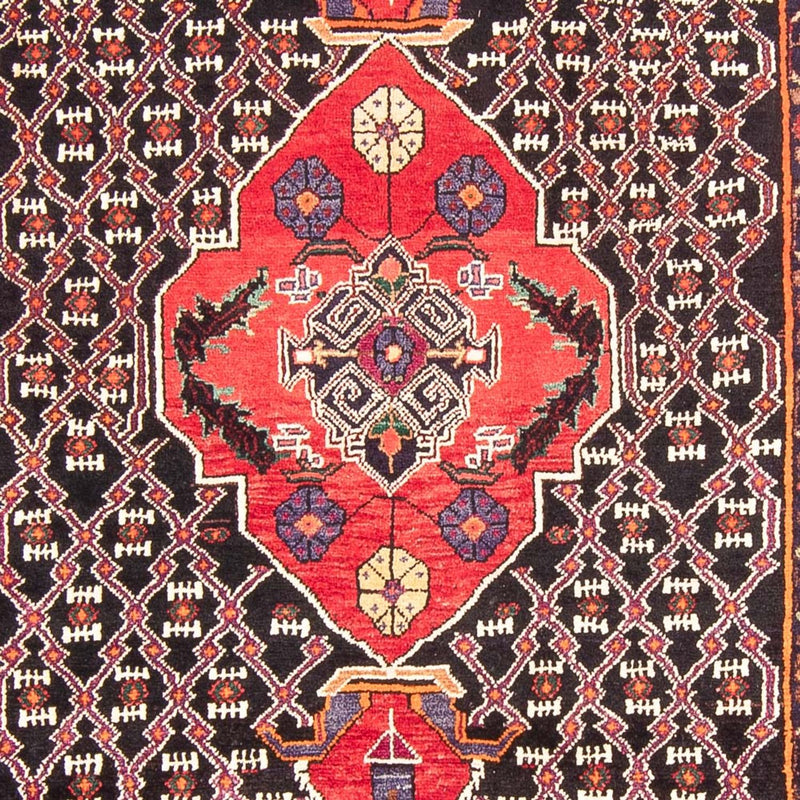 Persisk tæppe - Nomadisk - 313 x 152 cm - mørkeblå