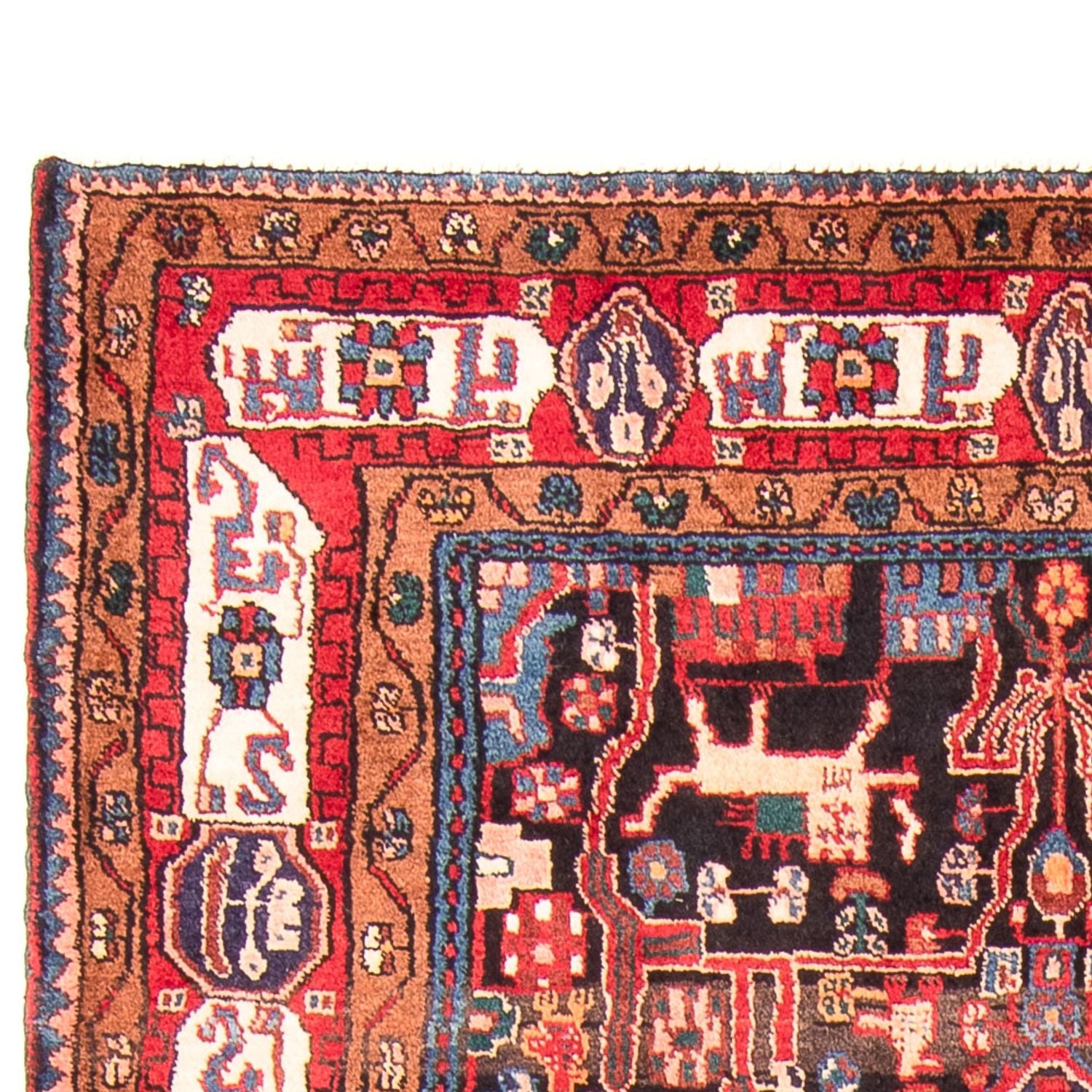 Persisk tæppe - Nomadisk - 285 x 164 cm - mørkeblå
