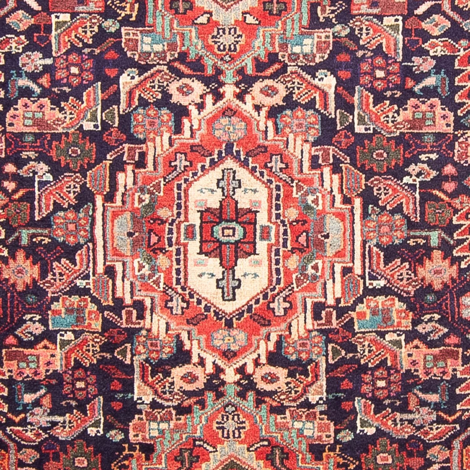 Persisk tæppe - Nomadisk - 307 x 155 cm - mørkeblå