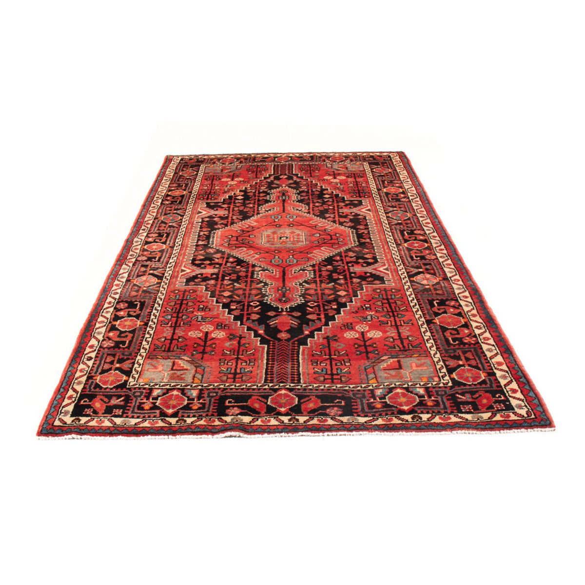 Persisk tæppe - Nomadisk - 260 x 145 cm - mørkeblå