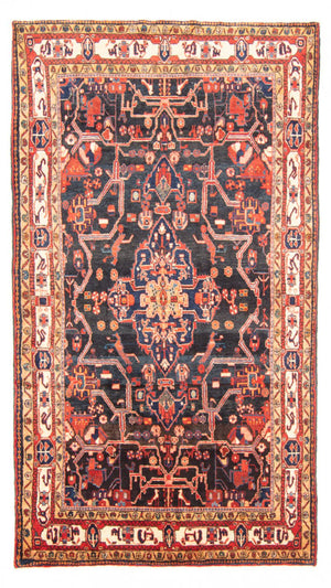 Persisk tæppe - Nomadisk - 277 x 165 cm - mørkeblå