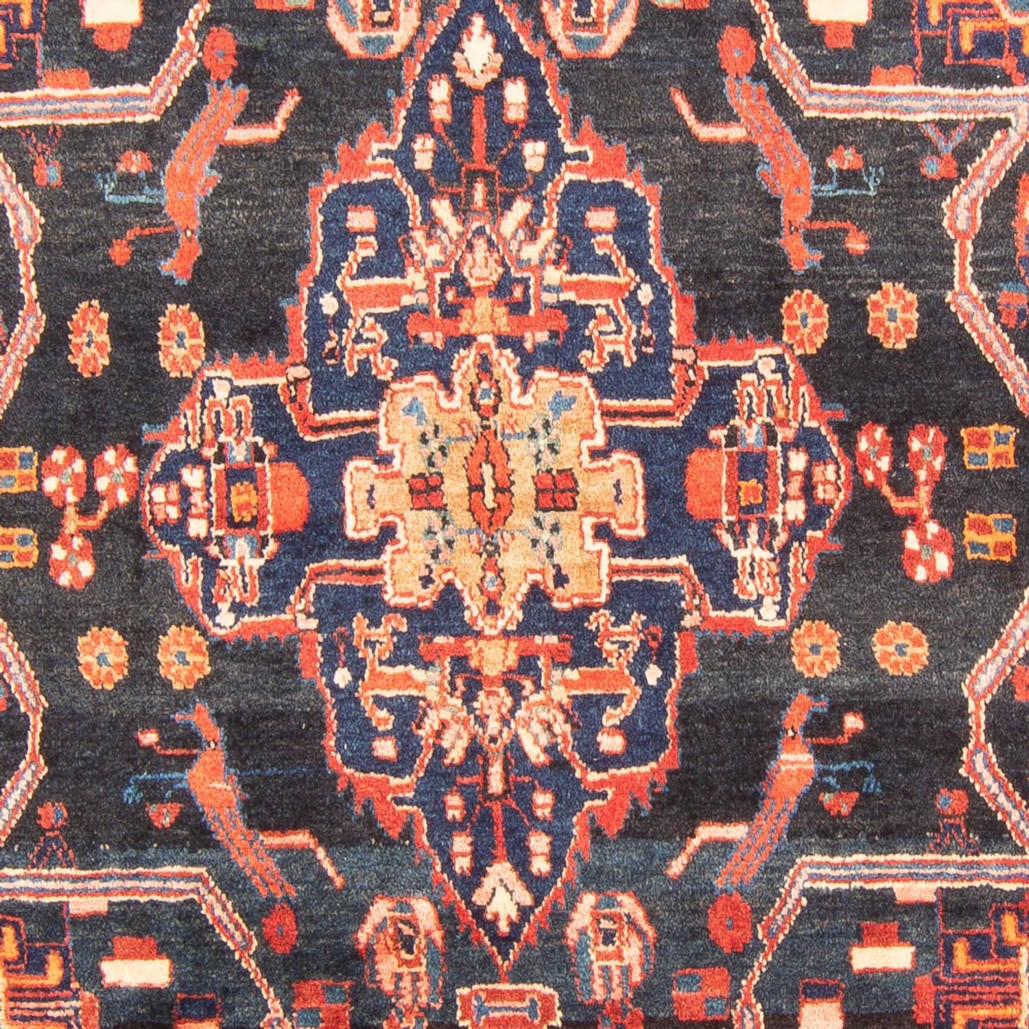 Persisk tæppe - Nomadisk - 277 x 165 cm - mørkeblå
