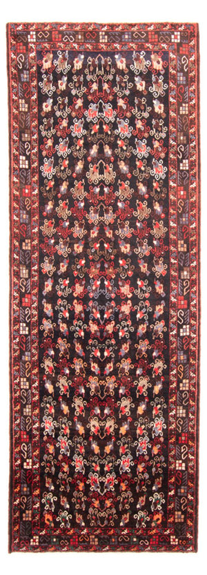 Løber Persisk tæppe - Nomadisk - 350 x 140 cm - mørkeblå