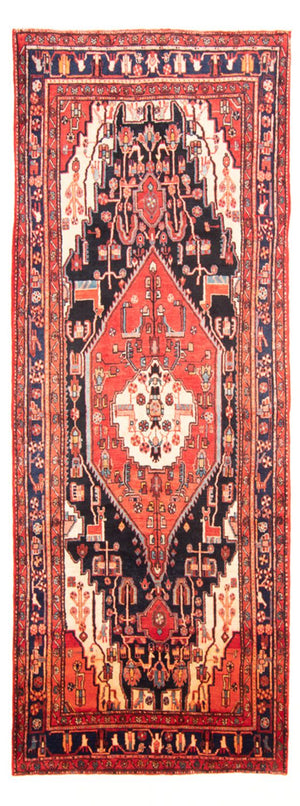 Persisk tæppe - Nomadisk - 335 x 150 cm - mørkeblå