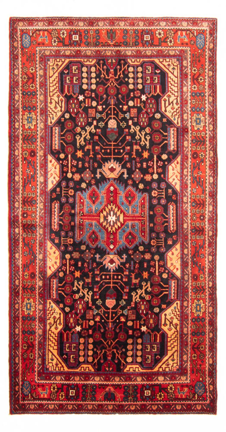 Persisk tæppe - Nomadisk - 295 x 160 cm - mørkeblå