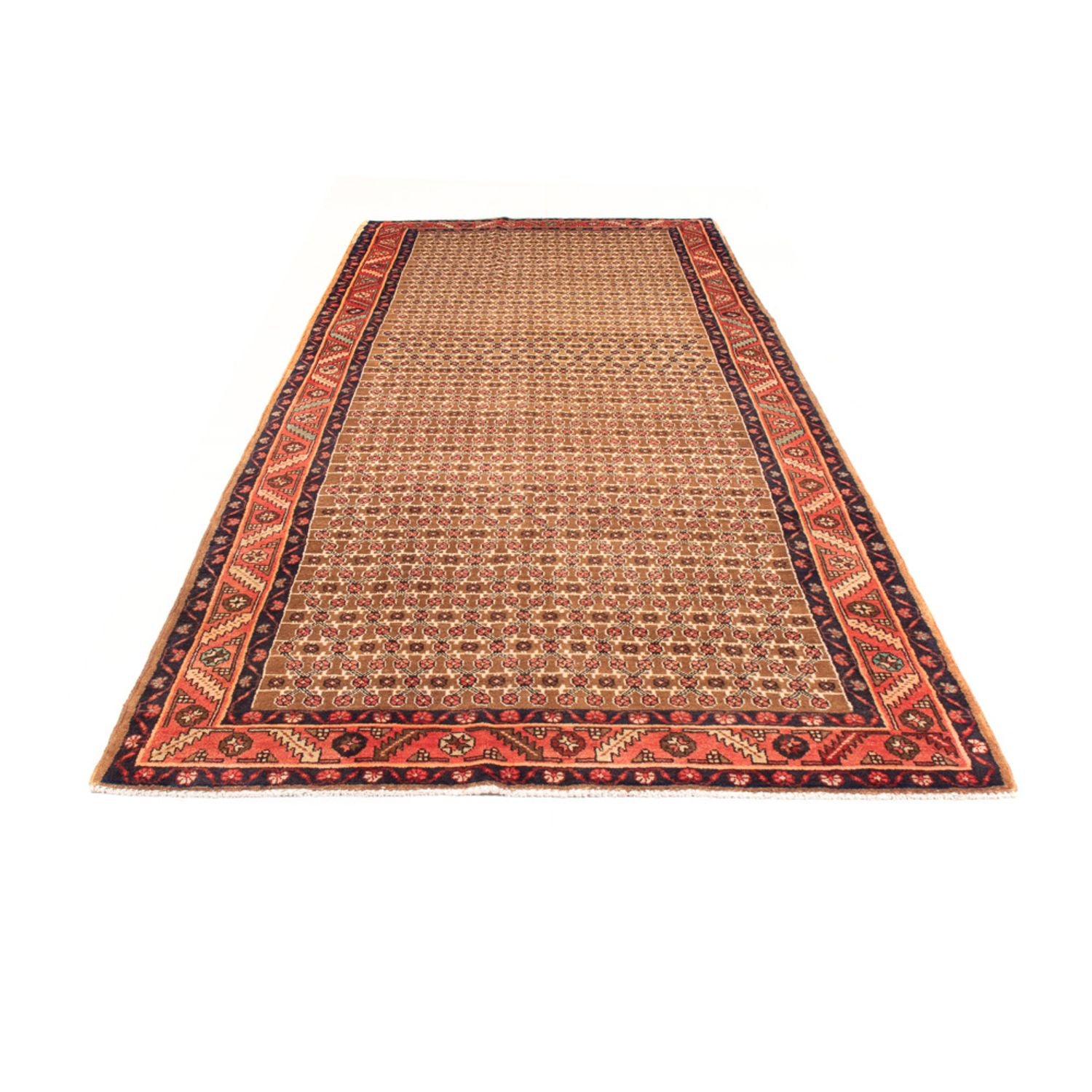 Løber Persisk tæppe - Nomadisk - 343 x 146 cm - flerfarvet