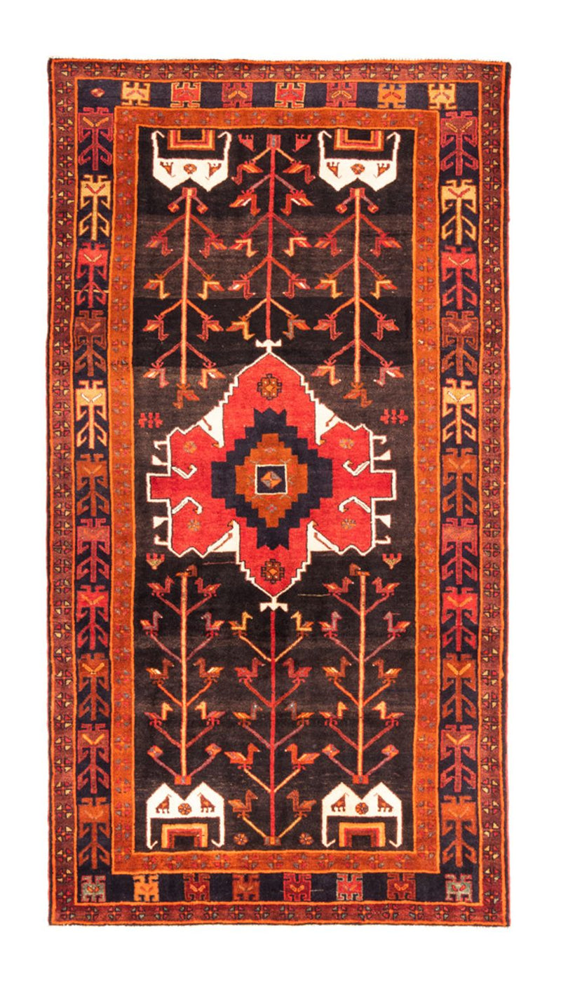 Persisk tæppe - Nomadisk - 303 x 162 cm - mørkeblå