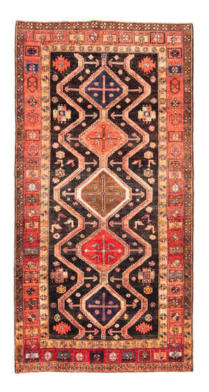 Persisk tæppe - Nomadisk - 296 x 153 cm - mørkeblå