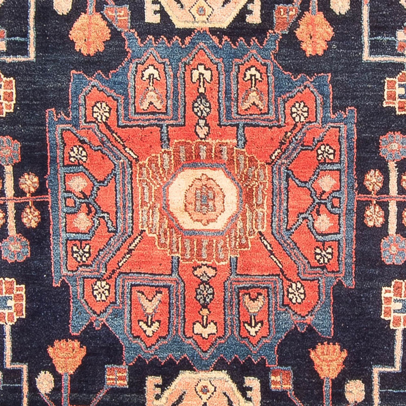 Persisk tæppe - Nomadisk - 300 x 156 cm - mørkeblå