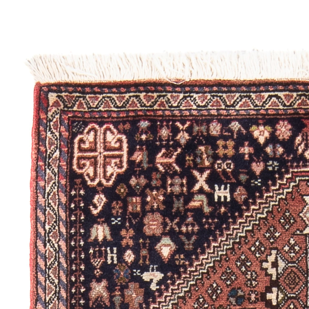 Persisk tæppe - Nomadisk - 150 x 70 cm - rød