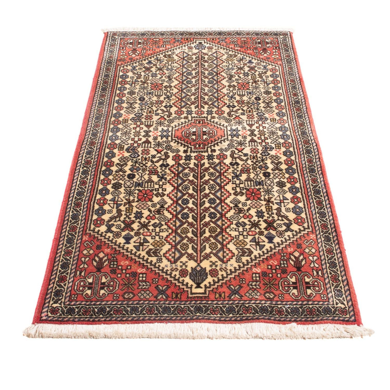 Persisk tæppe - Nomadisk - 150 x 67 cm - creme