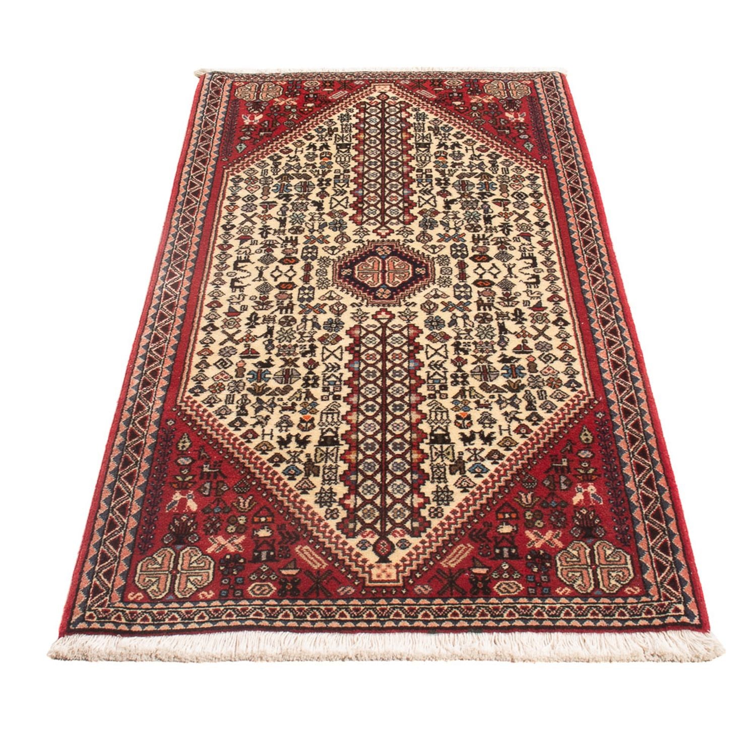 Persisk tæppe - Nomadisk - 147 x 70 cm - creme