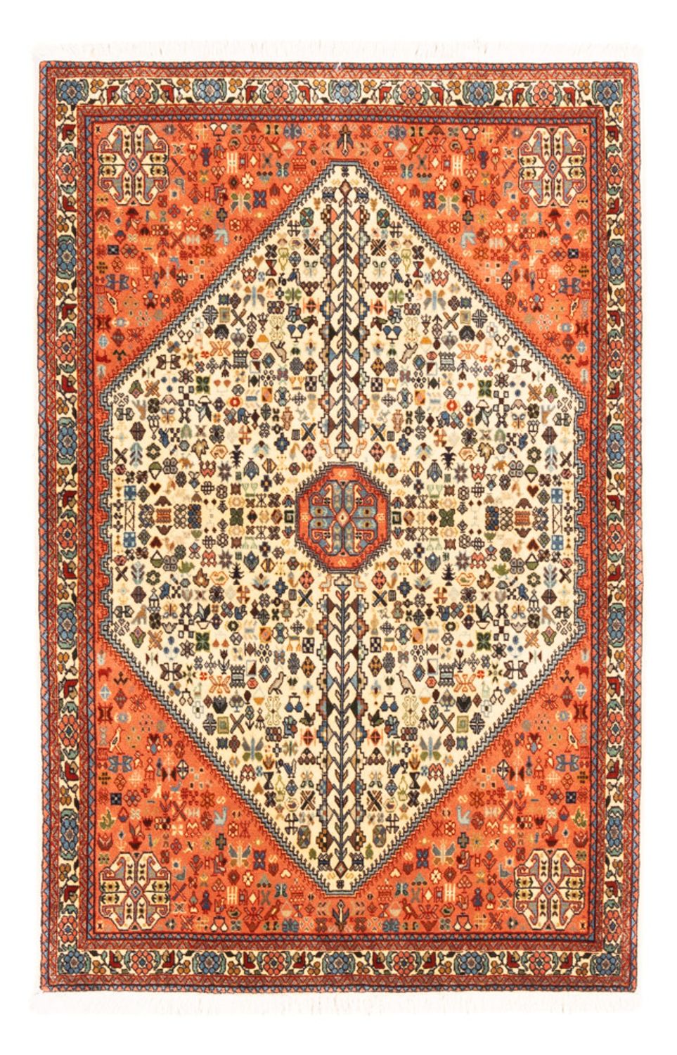 Persisk tæppe - Nomadisk - 148 x 100 cm - beige