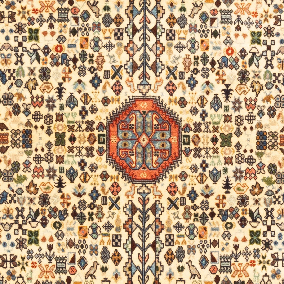 Persisk tæppe - Nomadisk - 148 x 100 cm - beige