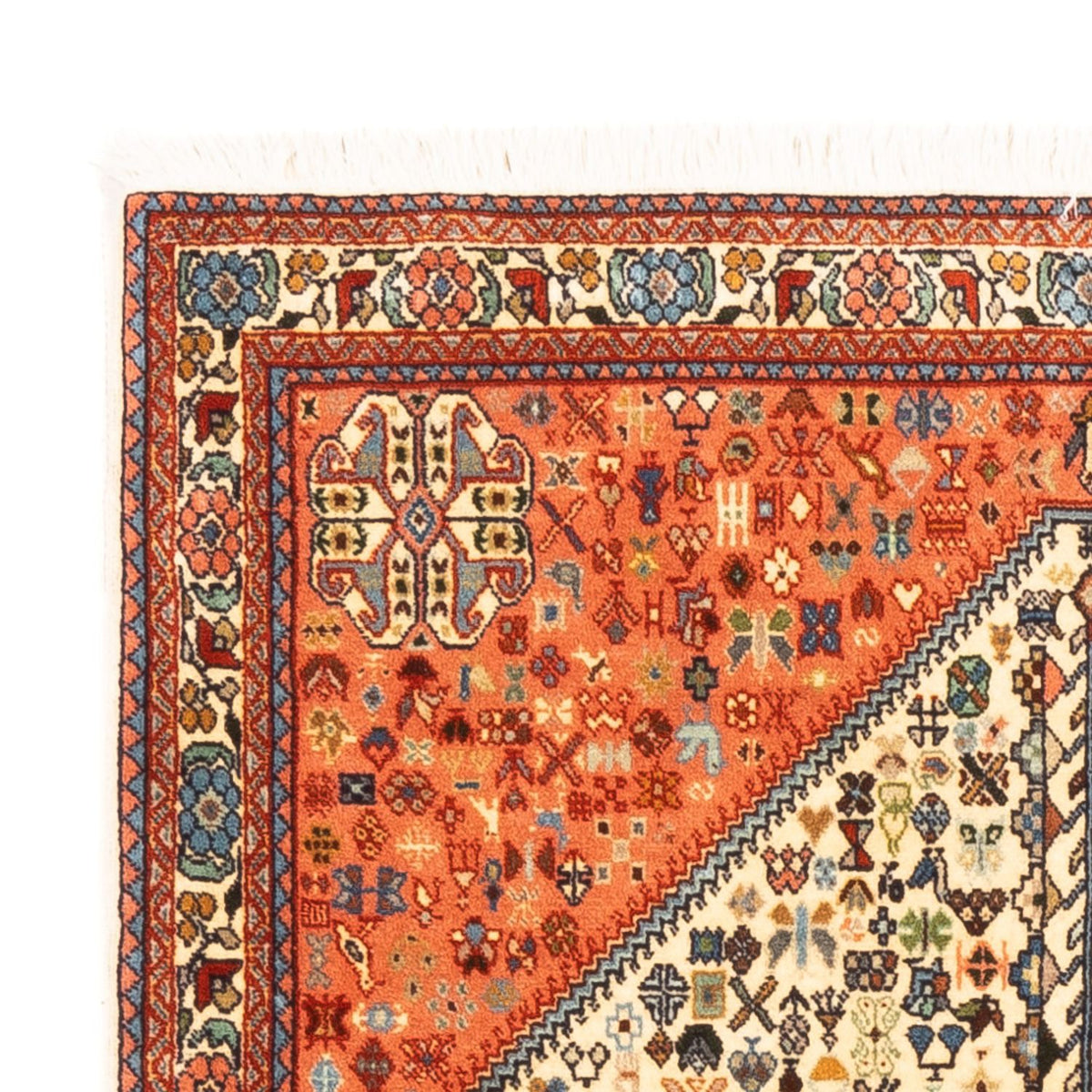 Persisk tæppe - Nomadisk - 148 x 100 cm - beige