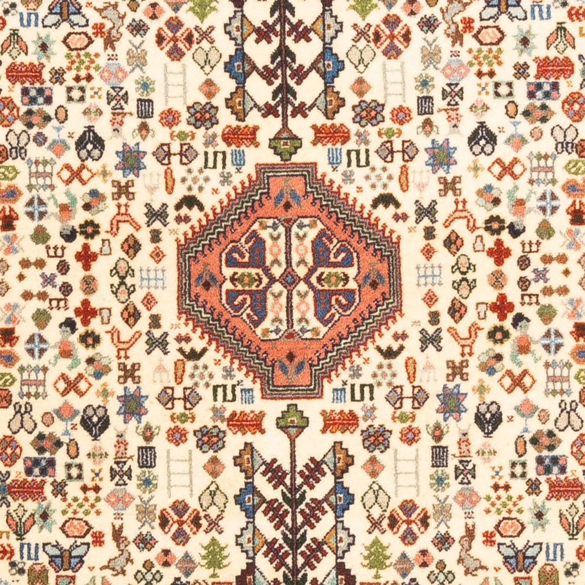 Persisk tæppe - Nomadisk - 147 x 100 cm - beige