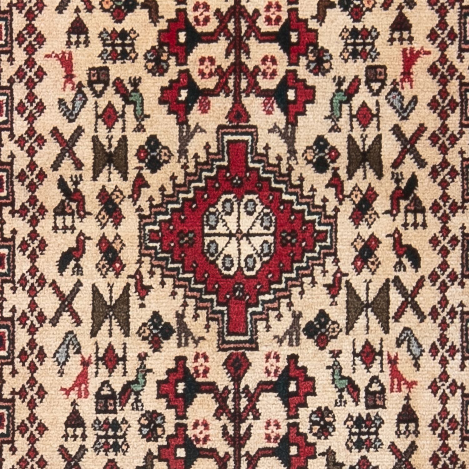 Persisk tæppe - Nomadisk - 150 x 60 cm - creme