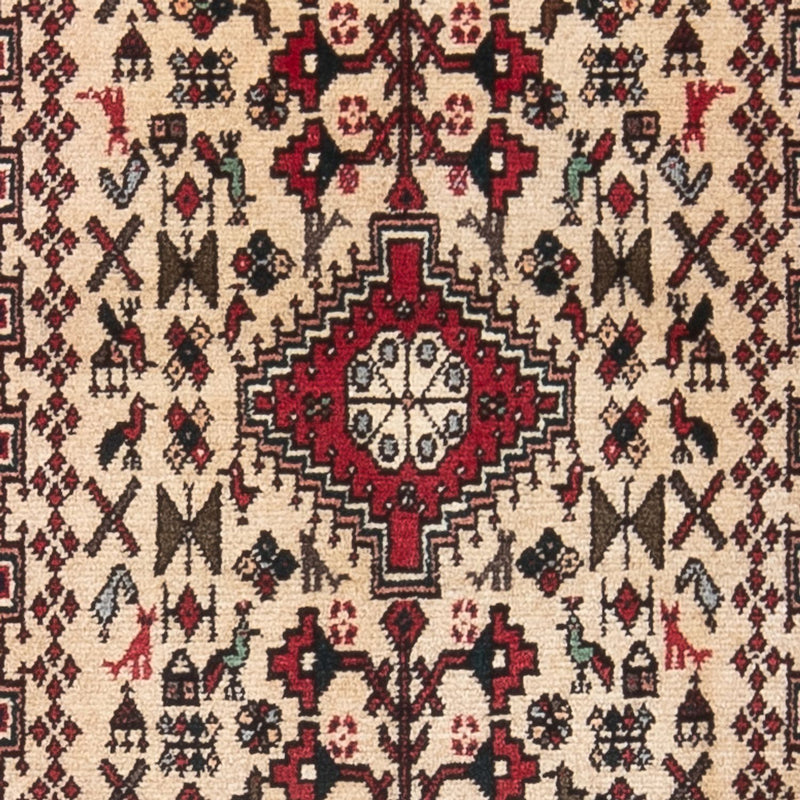 Persisk tæppe - Nomadisk - 150 x 60 cm - creme
