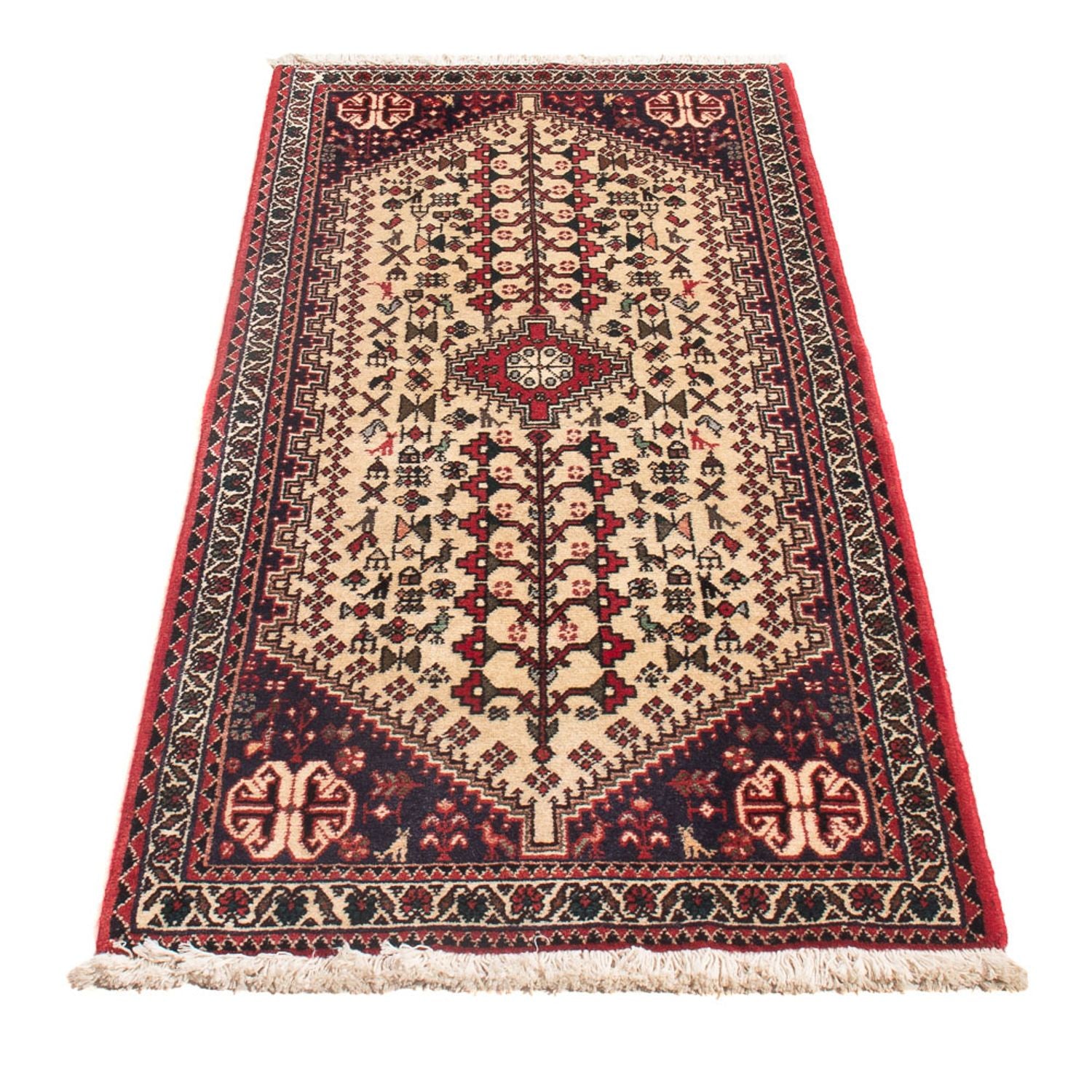 Persisk tæppe - Nomadisk - 150 x 60 cm - creme