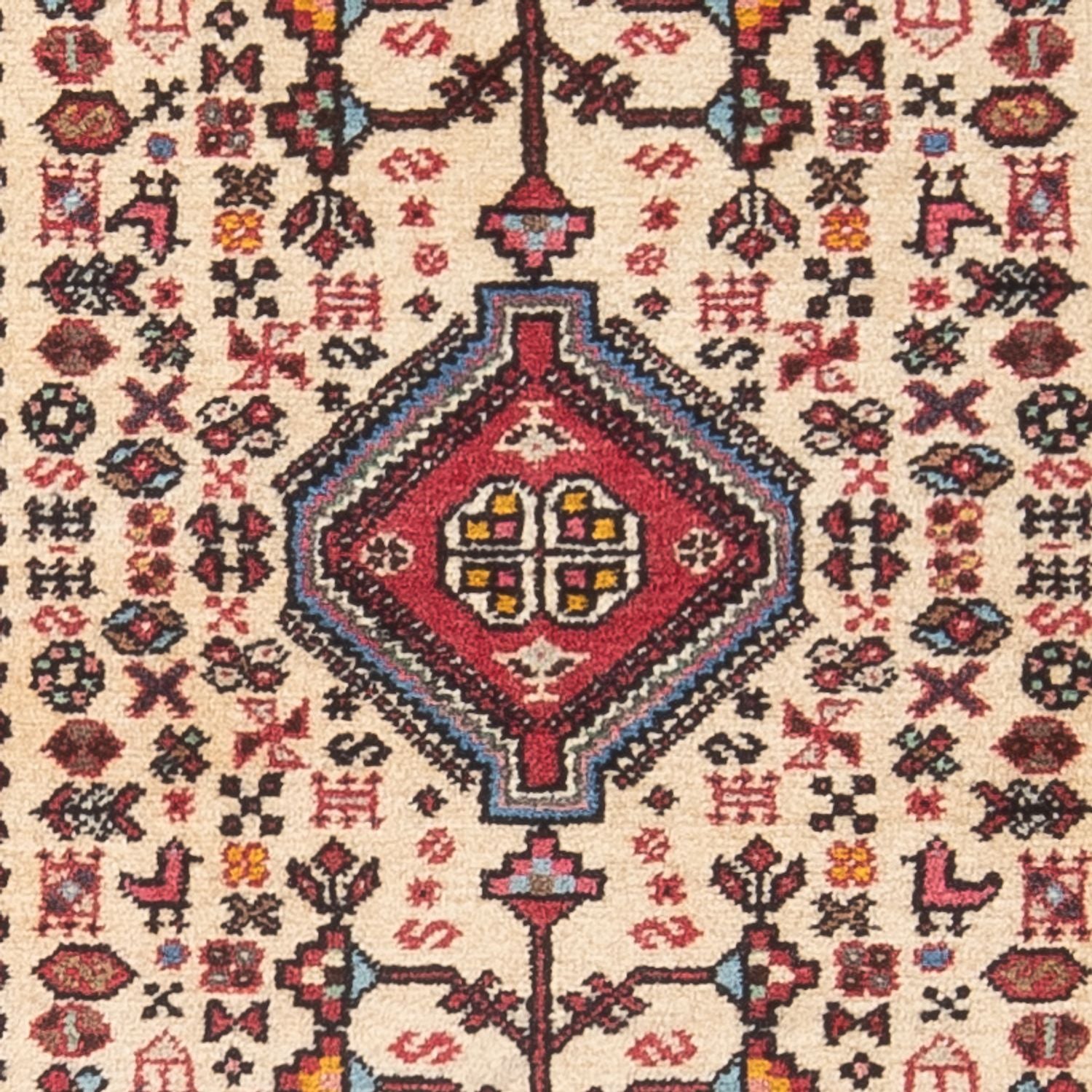 Persisk tæppe - Nomadisk - 147 x 63 cm - creme