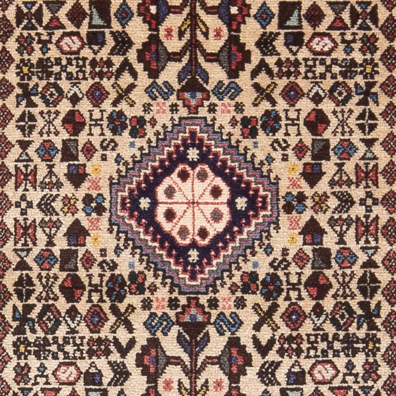 Persisk tæppe - Nomadisk - 147 x 63 cm - creme