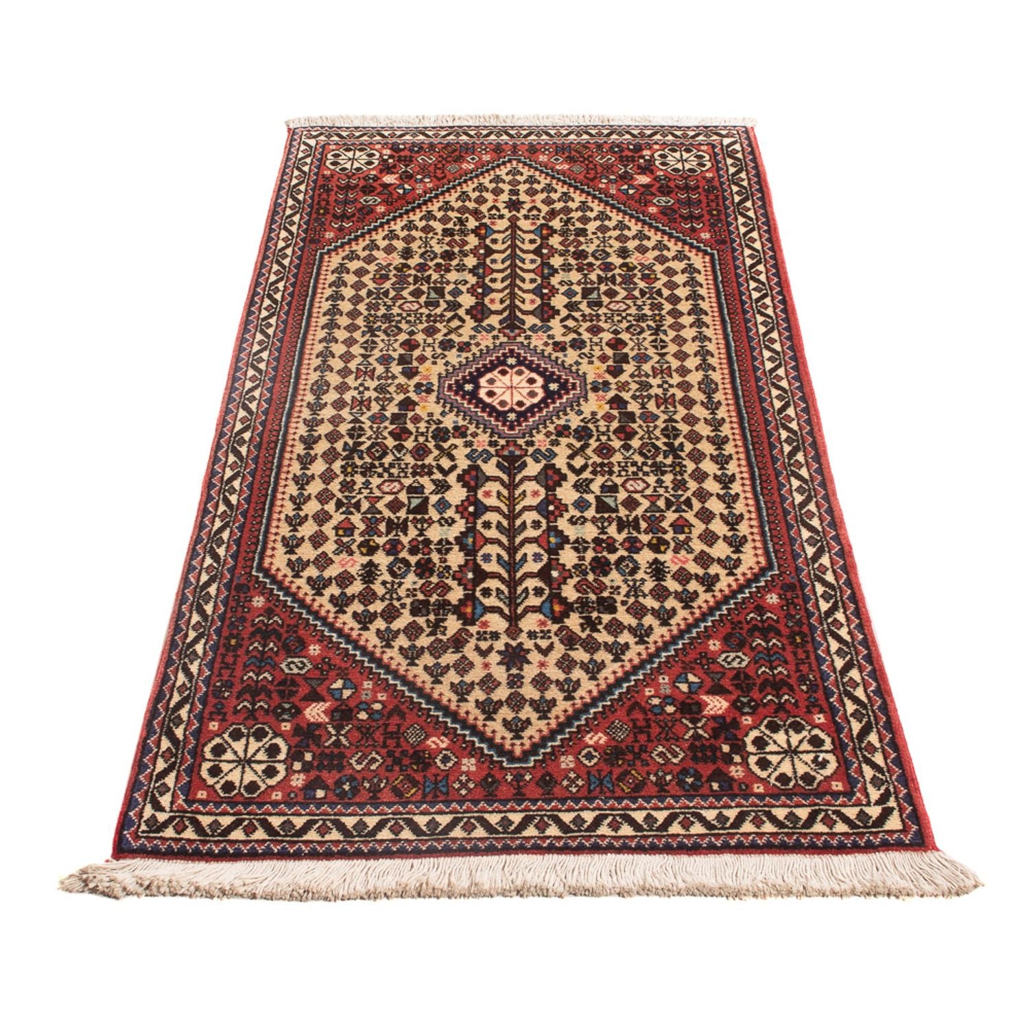 Persisk tæppe - Nomadisk - 147 x 63 cm - creme
