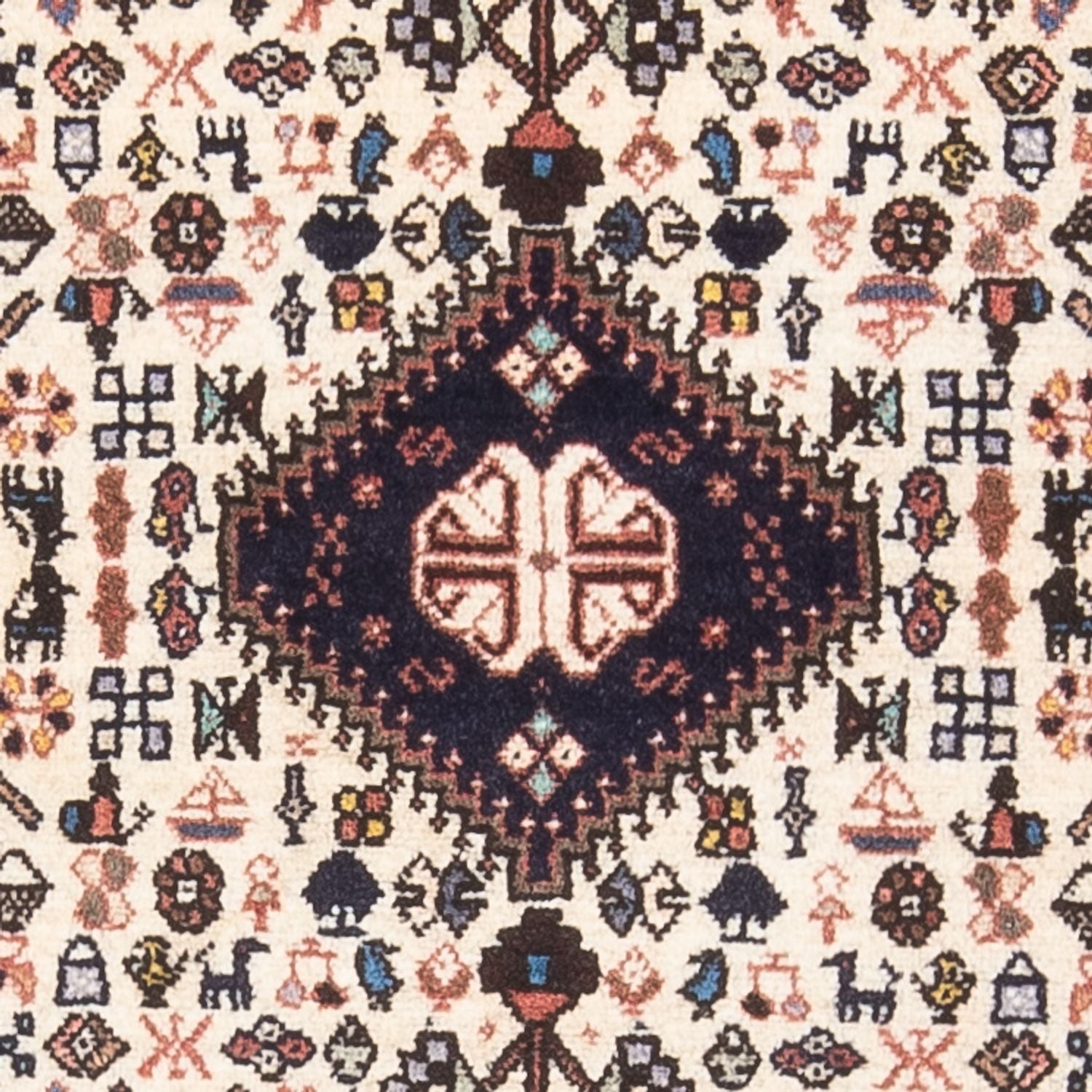 Persisk tæppe - Nomadisk - 126 x 80 cm - creme