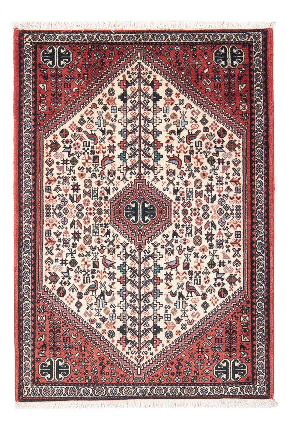 Persisk tæppe - Nomadisk - 127 x 80 cm - creme