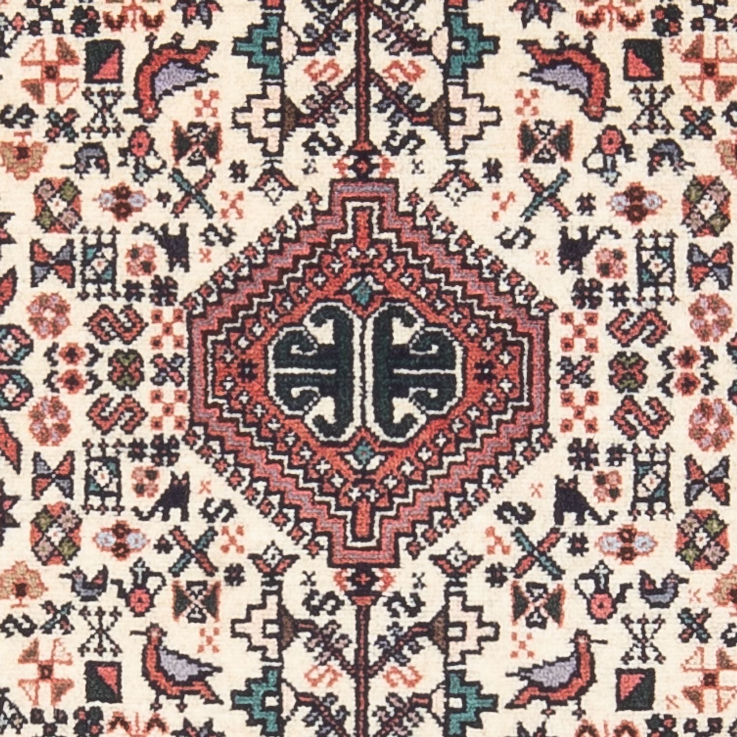 Persisk tæppe - Nomadisk - 127 x 80 cm - creme