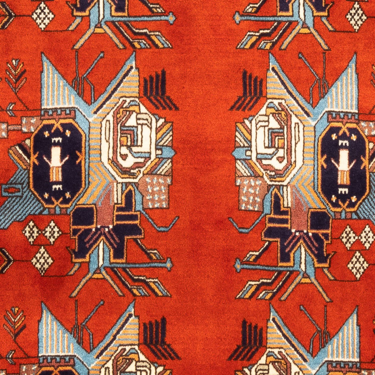 Persisk tæppe - Nomadisk - 165 x 115 cm - rød