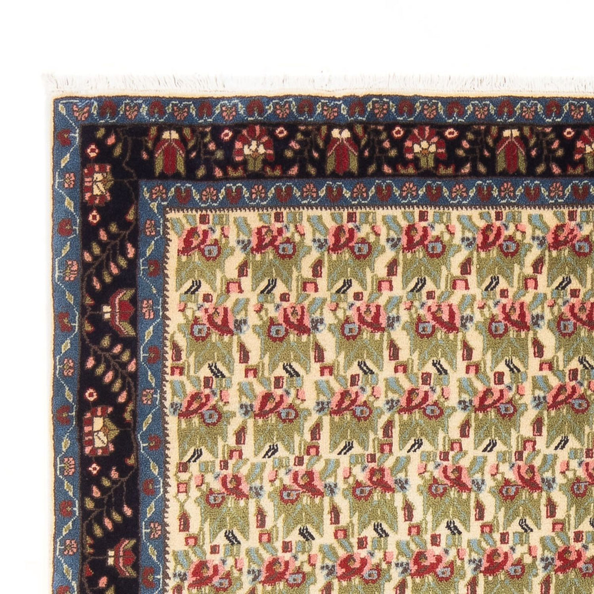 Persisk tæppe - Nomadisk - 213 x 138 cm - lysegrøn