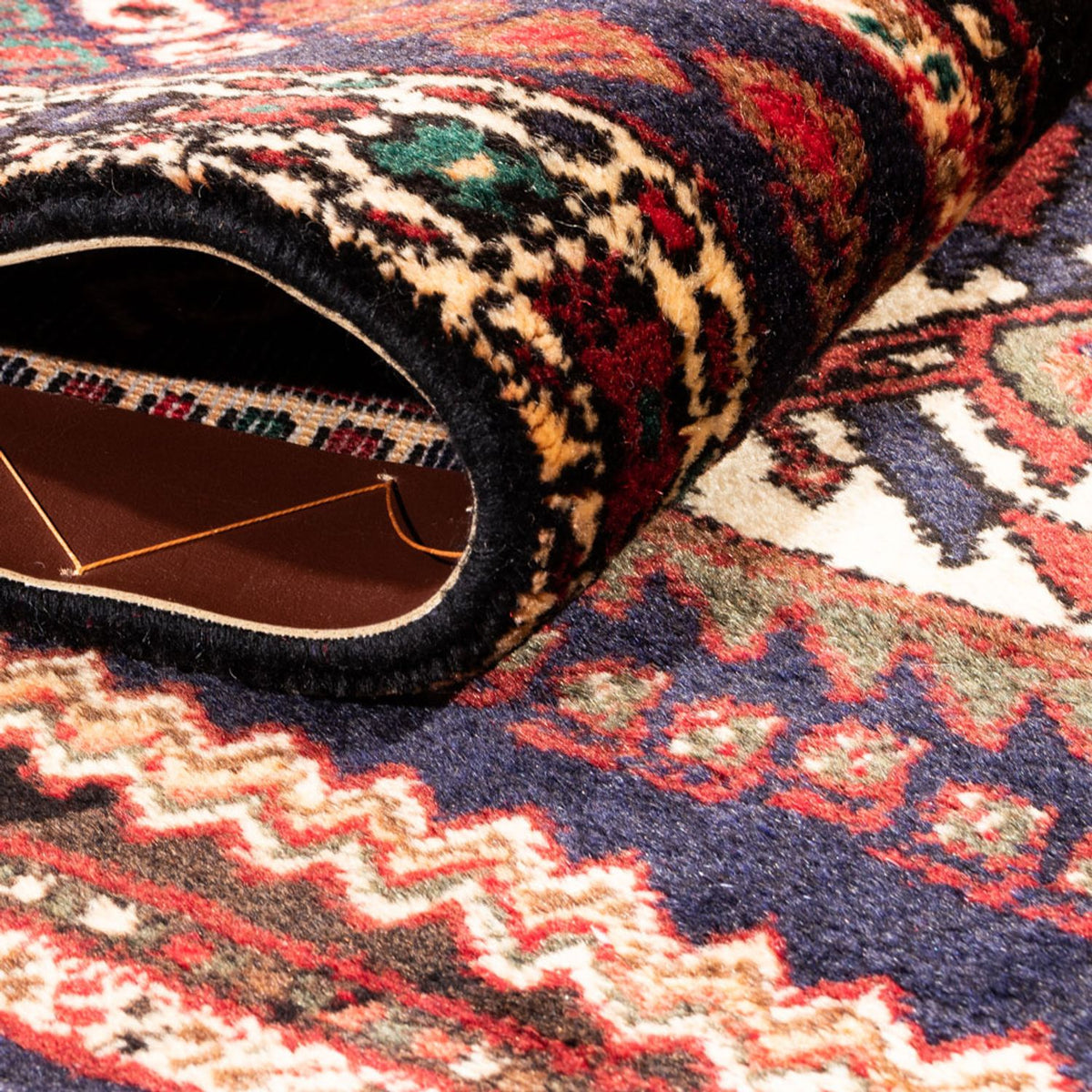 Persisk tæppe - Nomadisk - 150 x 108 cm - bordeaux rød