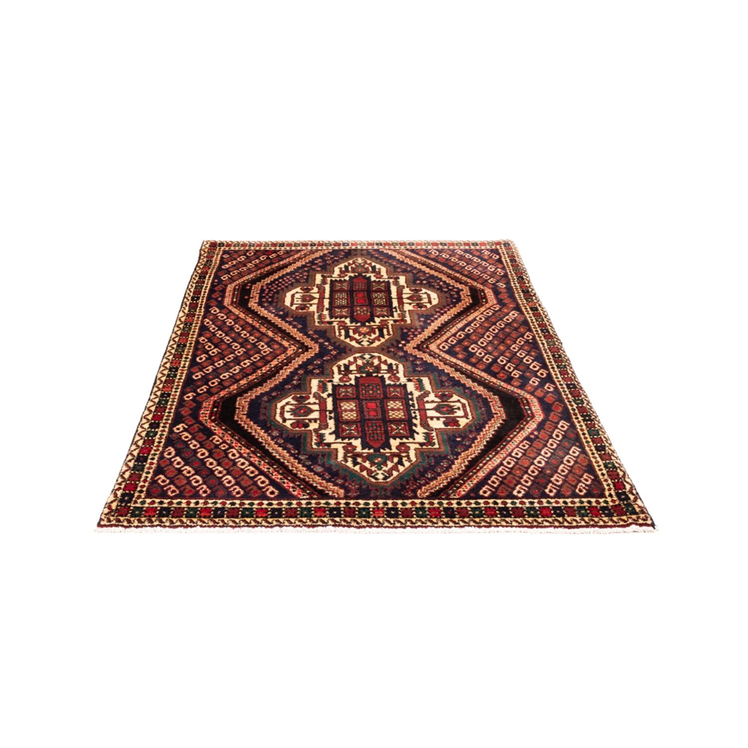 Persisk tæppe - Nomadisk - 150 x 108 cm - bordeaux rød
