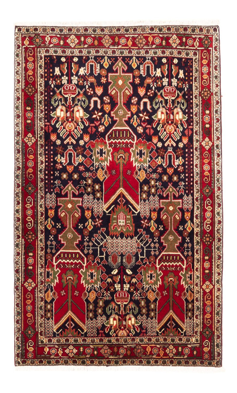 Persisk tæppe - Nomadisk - 154 x 100 cm - bordeaux rød