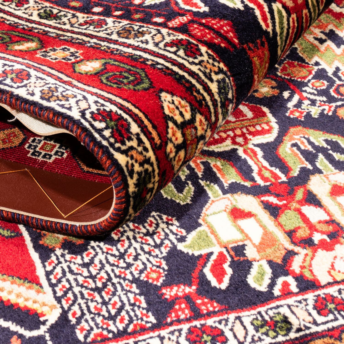 Persisk tæppe - Nomadisk - 154 x 100 cm - bordeaux rød