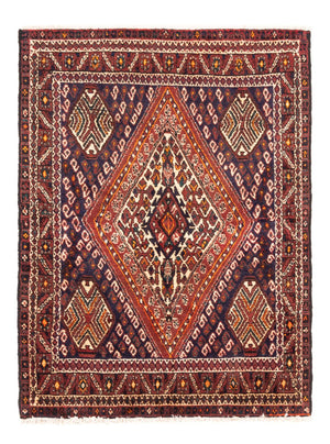 Persisk tæppe - Nomadisk - 127 x 98 cm - bordeaux rød